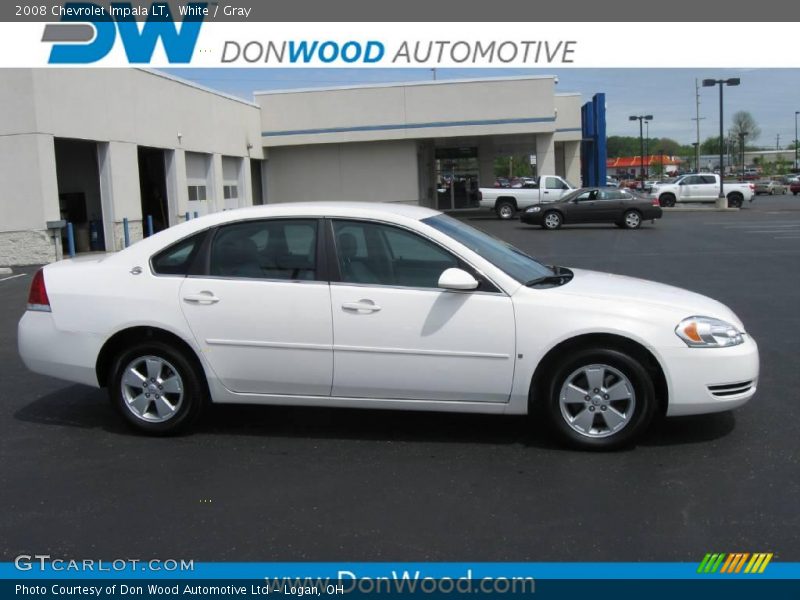 White / Gray 2008 Chevrolet Impala LT