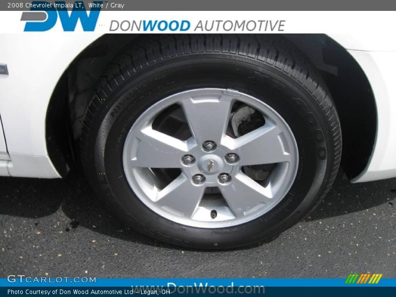 White / Gray 2008 Chevrolet Impala LT