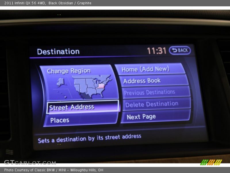 Black Obsidian / Graphite 2011 Infiniti QX 56 4WD