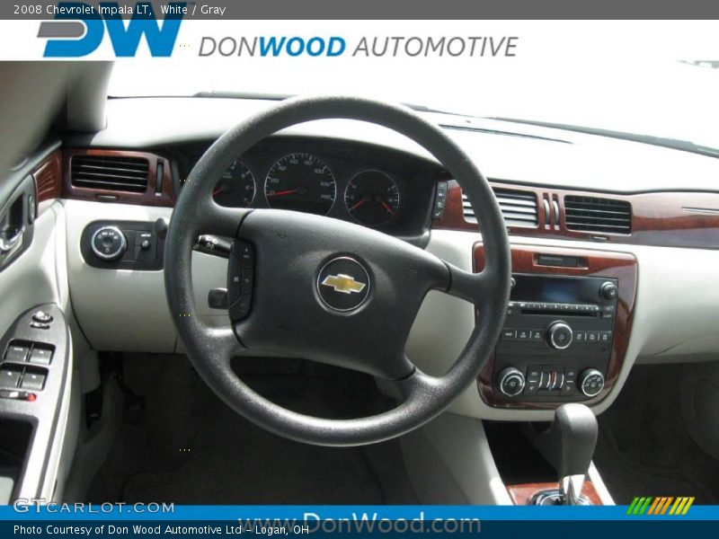 White / Gray 2008 Chevrolet Impala LT