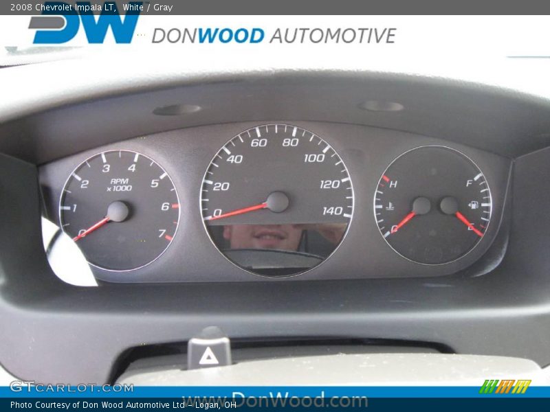 White / Gray 2008 Chevrolet Impala LT