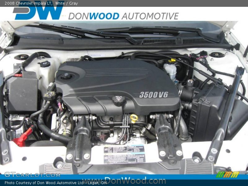 White / Gray 2008 Chevrolet Impala LT