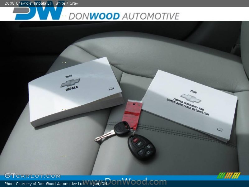White / Gray 2008 Chevrolet Impala LT