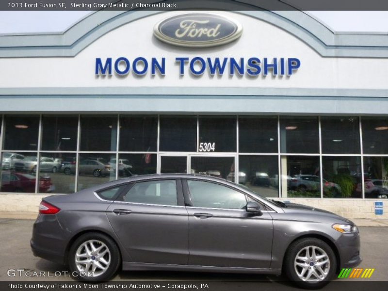 Sterling Gray Metallic / Charcoal Black 2013 Ford Fusion SE