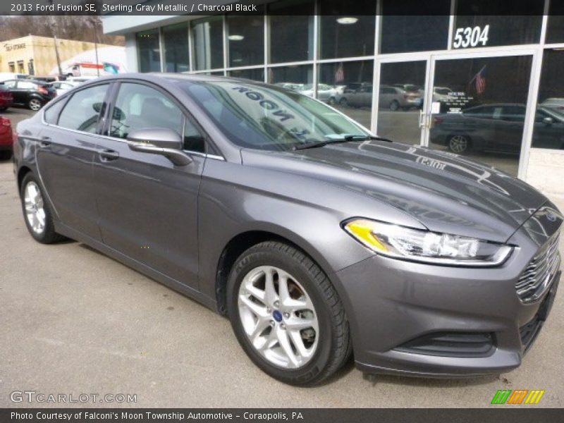 Sterling Gray Metallic / Charcoal Black 2013 Ford Fusion SE