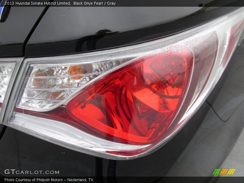 Black Onyx Pearl / Gray 2013 Hyundai Sonata Hybrid Limited
