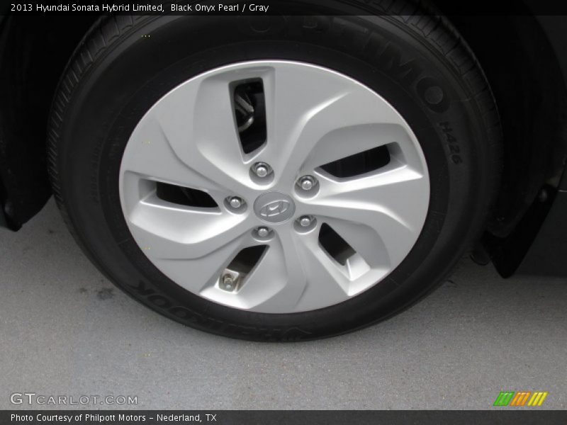 Black Onyx Pearl / Gray 2013 Hyundai Sonata Hybrid Limited