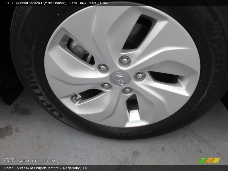 Black Onyx Pearl / Gray 2013 Hyundai Sonata Hybrid Limited