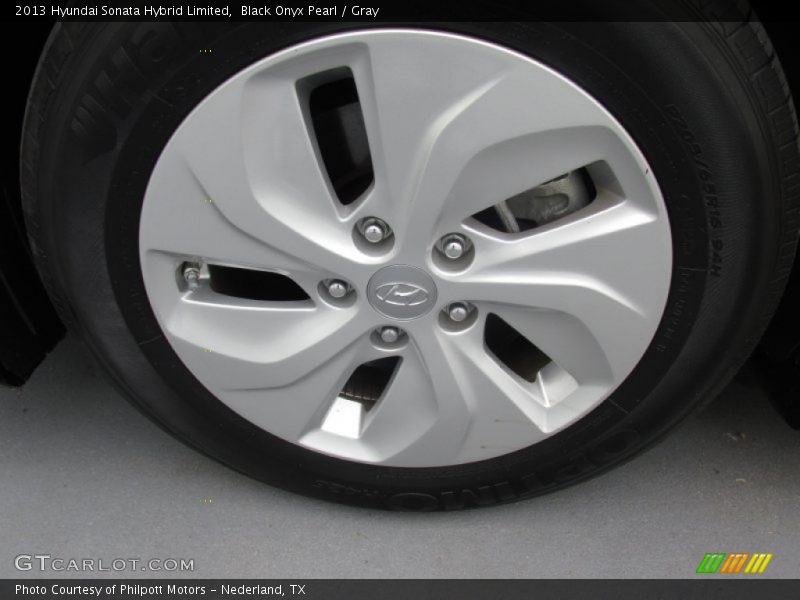 Black Onyx Pearl / Gray 2013 Hyundai Sonata Hybrid Limited