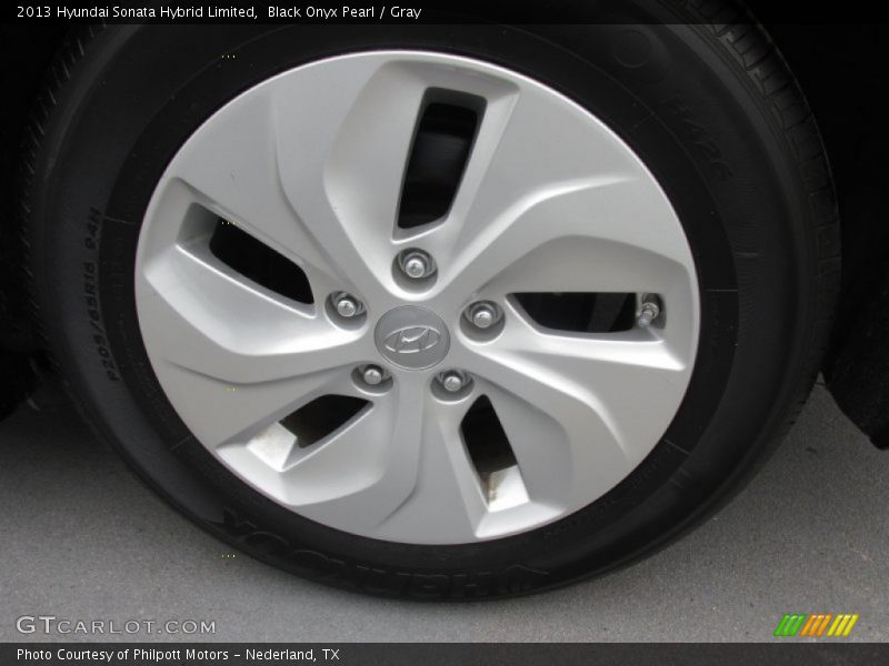 Black Onyx Pearl / Gray 2013 Hyundai Sonata Hybrid Limited