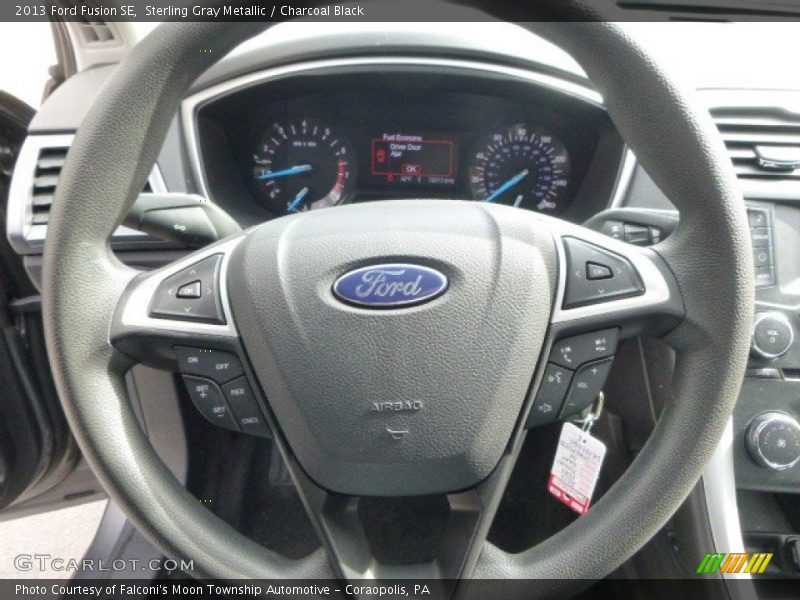 Sterling Gray Metallic / Charcoal Black 2013 Ford Fusion SE