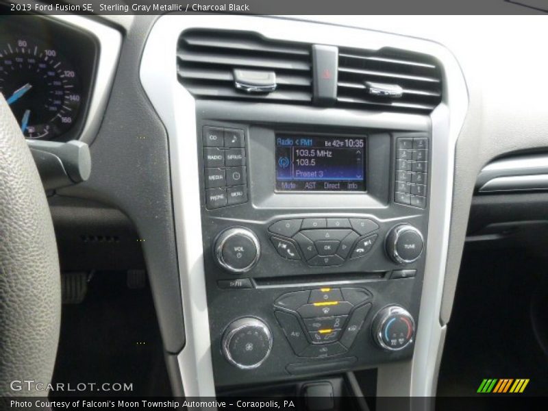Sterling Gray Metallic / Charcoal Black 2013 Ford Fusion SE