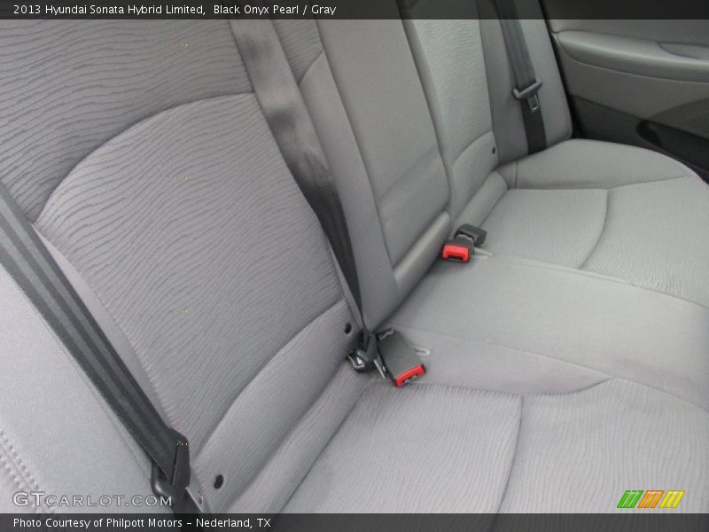 Black Onyx Pearl / Gray 2013 Hyundai Sonata Hybrid Limited