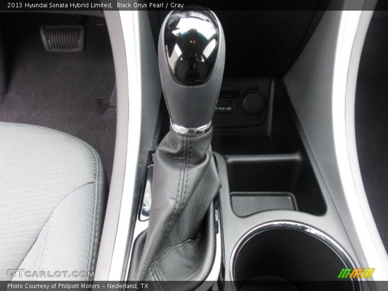 Black Onyx Pearl / Gray 2013 Hyundai Sonata Hybrid Limited