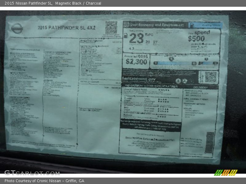 Magnetic Black / Charcoal 2015 Nissan Pathfinder SL