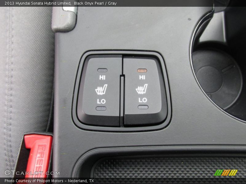 Black Onyx Pearl / Gray 2013 Hyundai Sonata Hybrid Limited