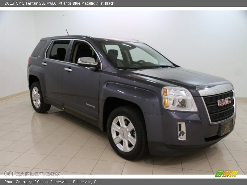 Atlantis Blue Metallic / Jet Black 2013 GMC Terrain SLE AWD