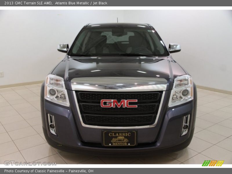 Atlantis Blue Metallic / Jet Black 2013 GMC Terrain SLE AWD