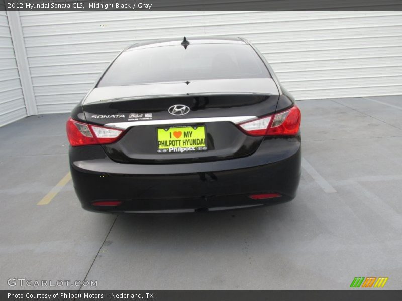 Midnight Black / Gray 2012 Hyundai Sonata GLS