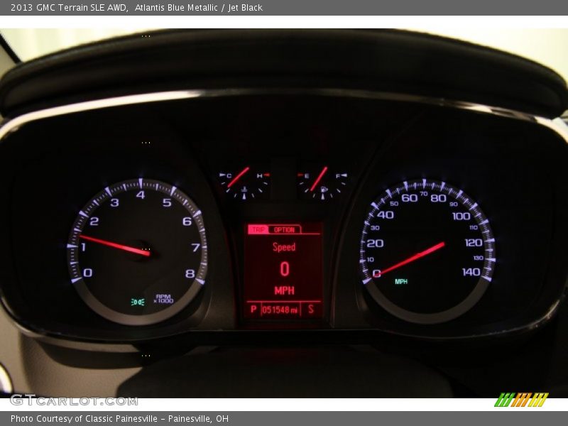 Atlantis Blue Metallic / Jet Black 2013 GMC Terrain SLE AWD