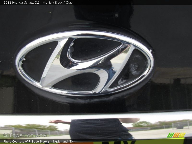 Midnight Black / Gray 2012 Hyundai Sonata GLS