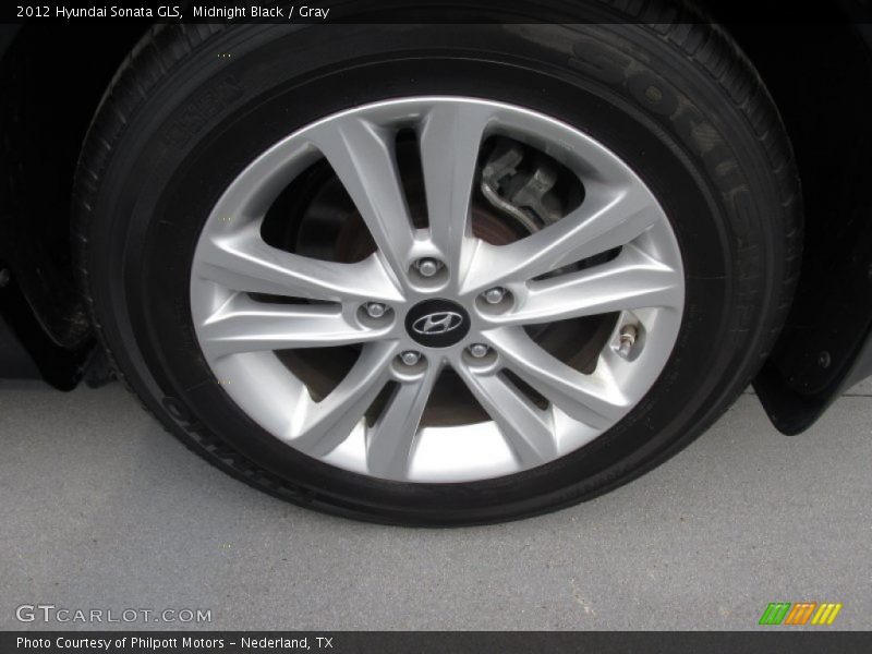 Midnight Black / Gray 2012 Hyundai Sonata GLS