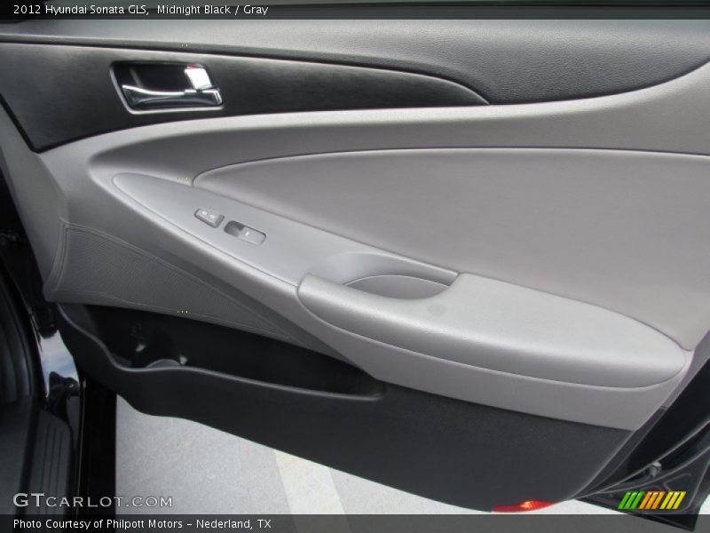 Midnight Black / Gray 2012 Hyundai Sonata GLS