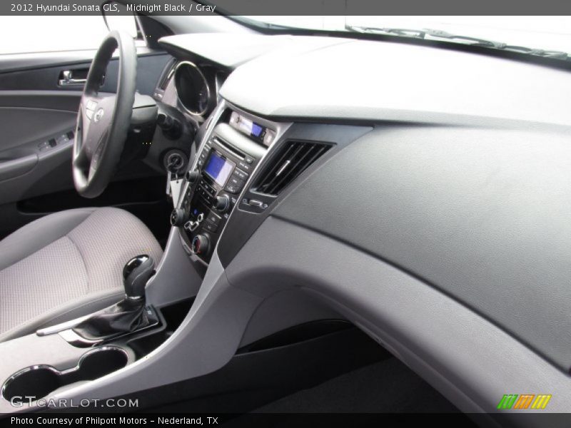 Midnight Black / Gray 2012 Hyundai Sonata GLS