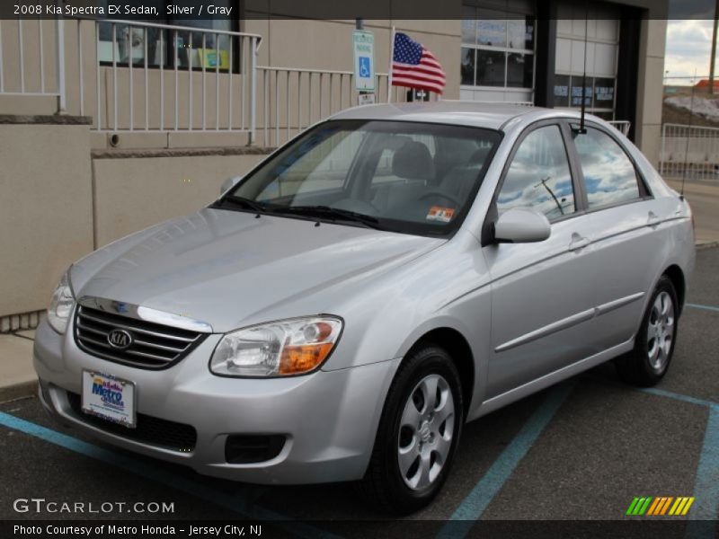 Silver / Gray 2008 Kia Spectra EX Sedan