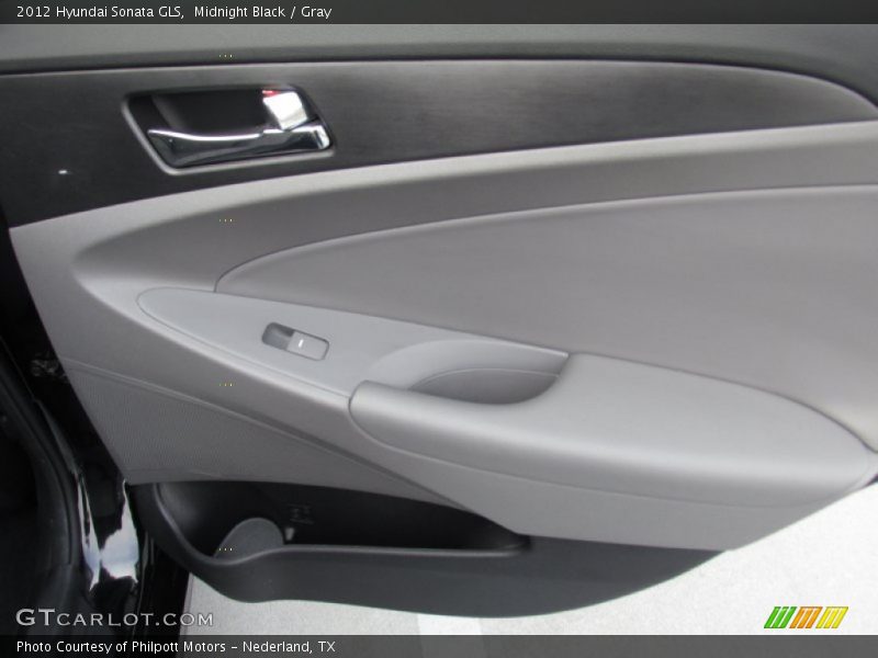 Midnight Black / Gray 2012 Hyundai Sonata GLS