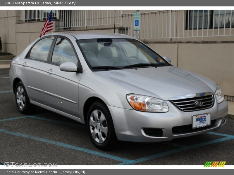 Silver / Gray 2008 Kia Spectra EX Sedan