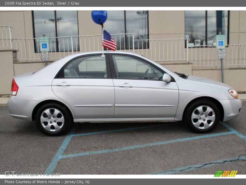 Silver / Gray 2008 Kia Spectra EX Sedan
