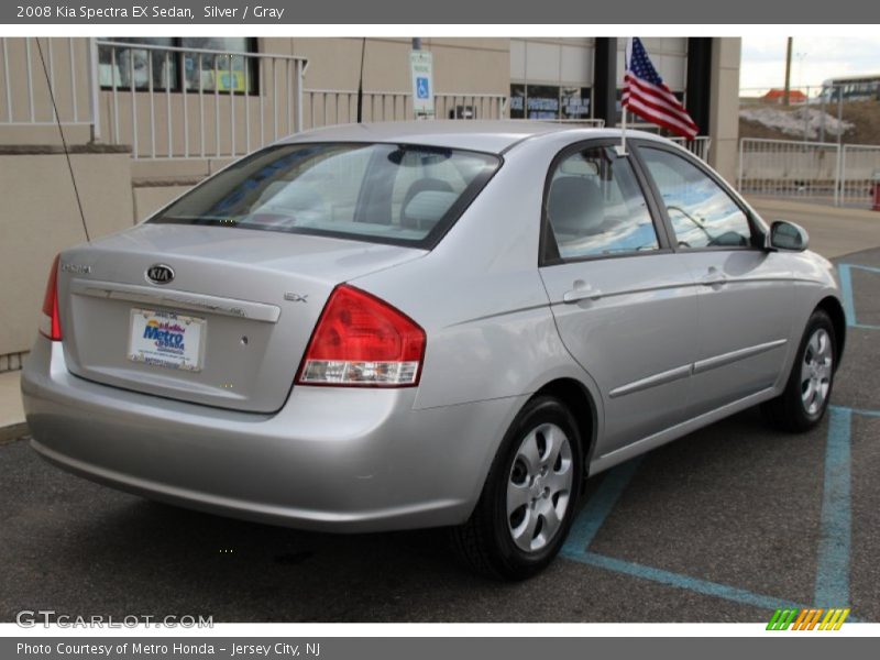 Silver / Gray 2008 Kia Spectra EX Sedan
