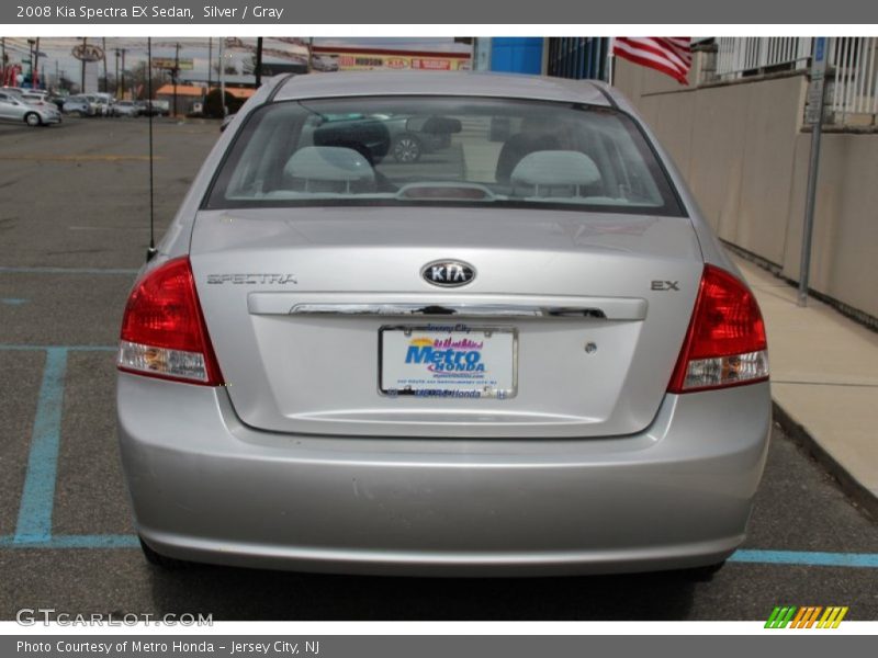 Silver / Gray 2008 Kia Spectra EX Sedan
