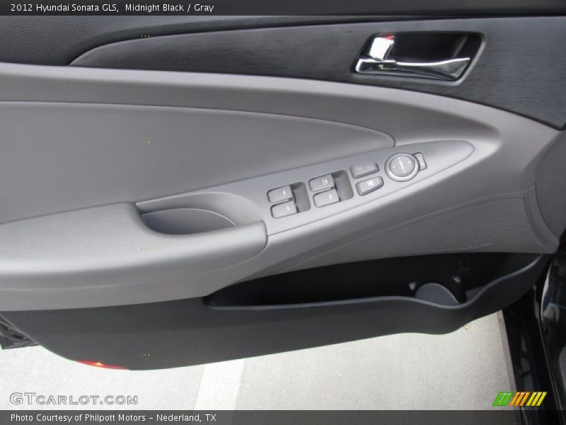Midnight Black / Gray 2012 Hyundai Sonata GLS