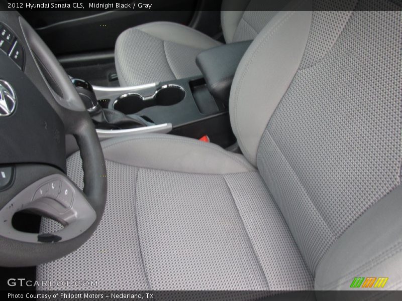 Midnight Black / Gray 2012 Hyundai Sonata GLS