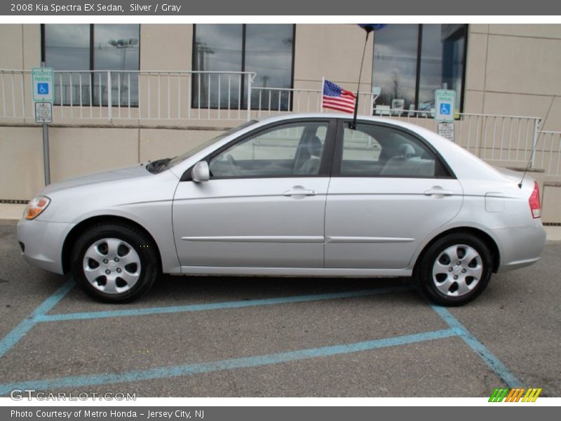 Silver / Gray 2008 Kia Spectra EX Sedan