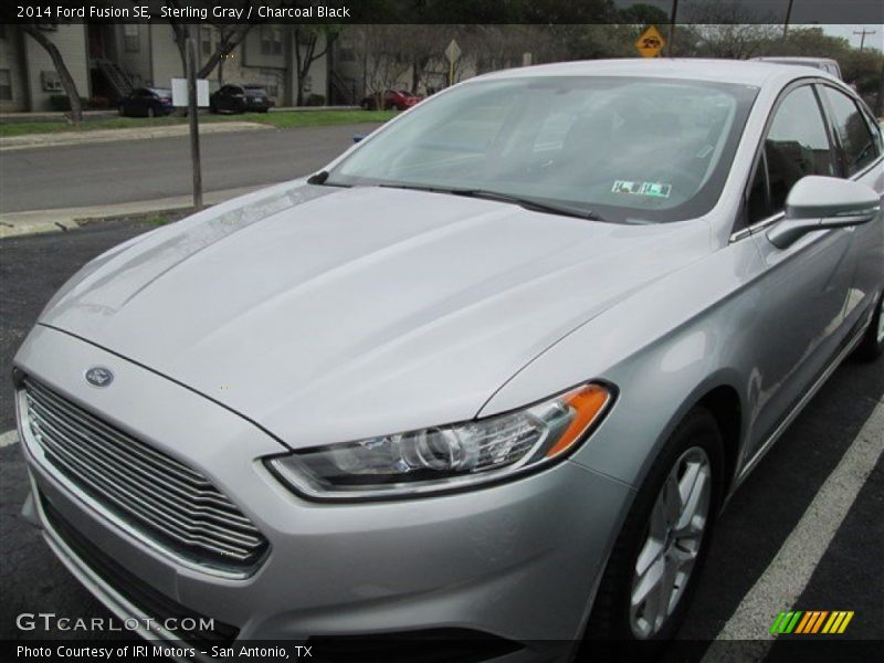 Sterling Gray / Charcoal Black 2014 Ford Fusion SE