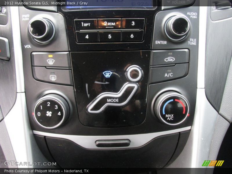 Midnight Black / Gray 2012 Hyundai Sonata GLS