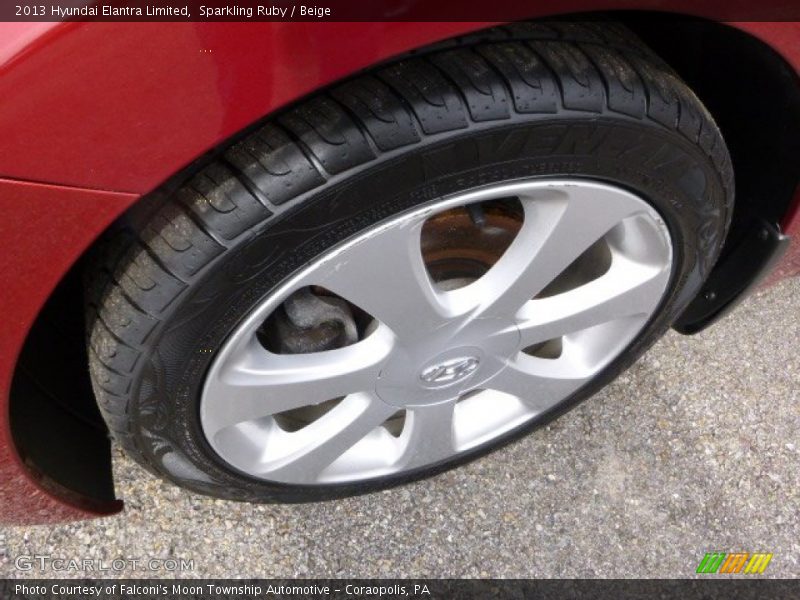 Sparkling Ruby / Beige 2013 Hyundai Elantra Limited