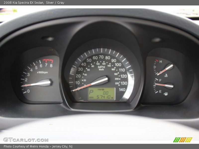 Silver / Gray 2008 Kia Spectra EX Sedan