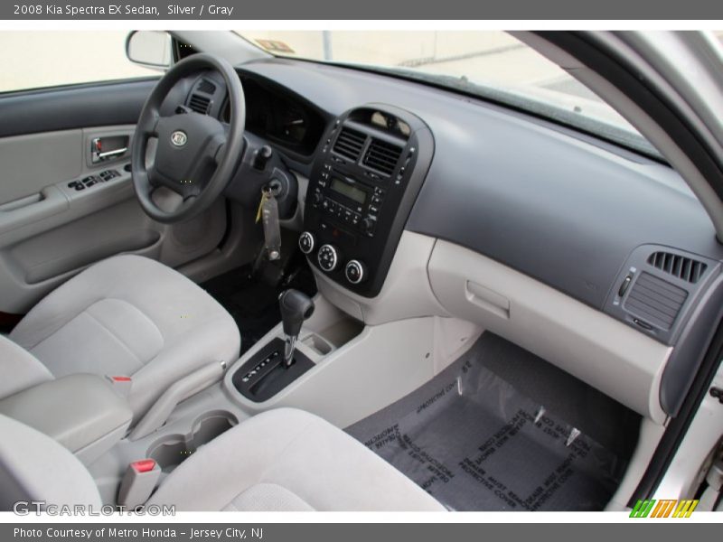 Silver / Gray 2008 Kia Spectra EX Sedan
