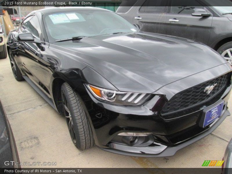 Black / Ebony 2015 Ford Mustang EcoBoost Coupe