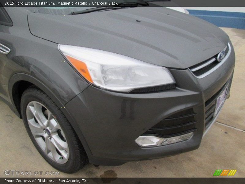 Magnetic Metallic / Charcoal Black 2015 Ford Escape Titanium