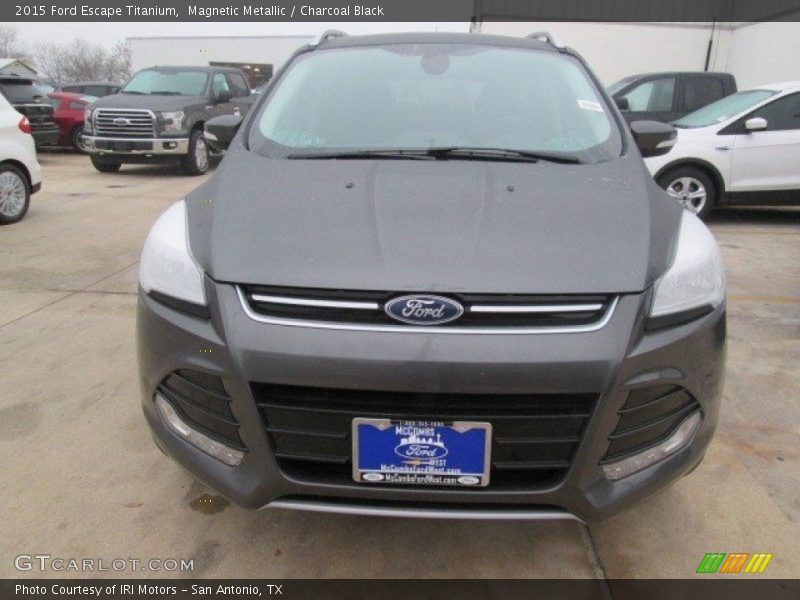 Magnetic Metallic / Charcoal Black 2015 Ford Escape Titanium
