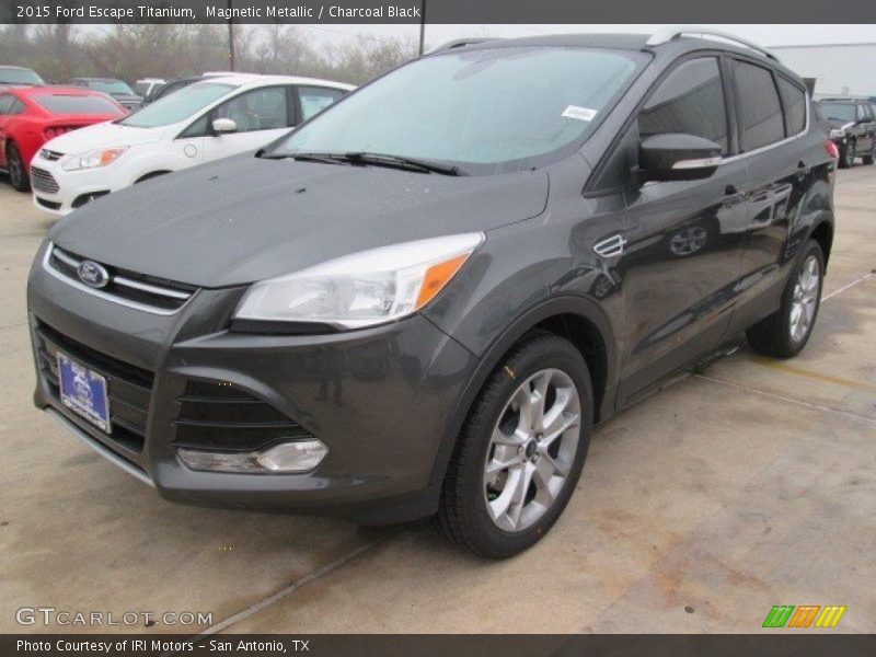 Magnetic Metallic / Charcoal Black 2015 Ford Escape Titanium
