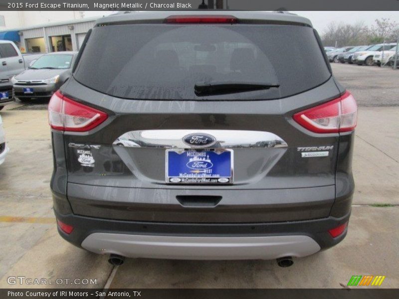 Magnetic Metallic / Charcoal Black 2015 Ford Escape Titanium