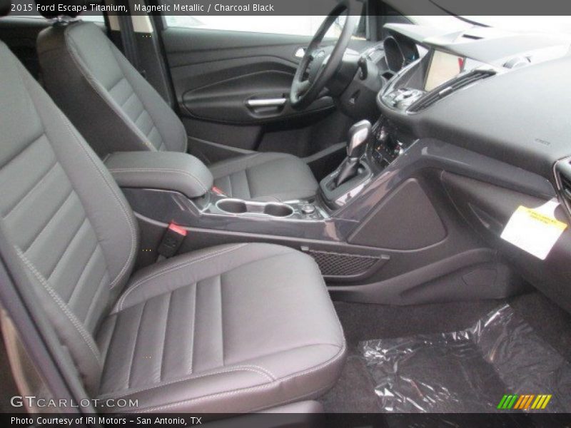 Magnetic Metallic / Charcoal Black 2015 Ford Escape Titanium