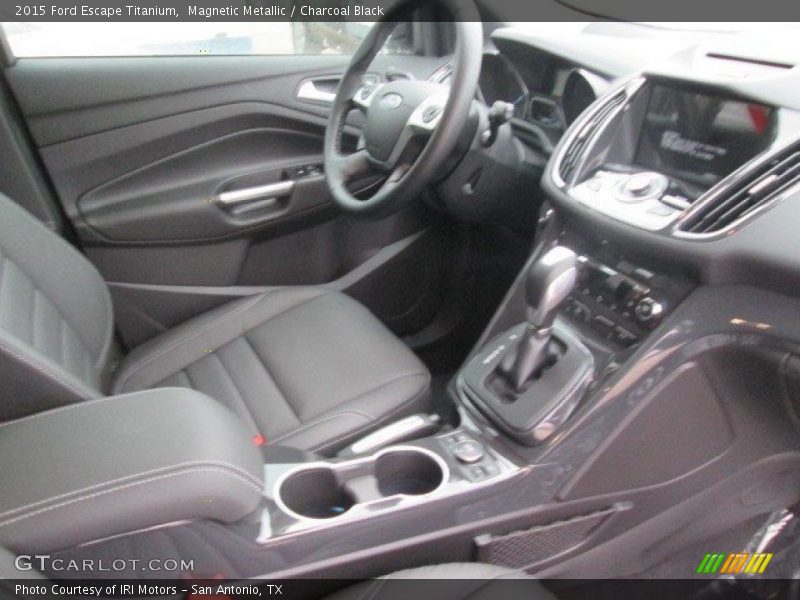 Magnetic Metallic / Charcoal Black 2015 Ford Escape Titanium