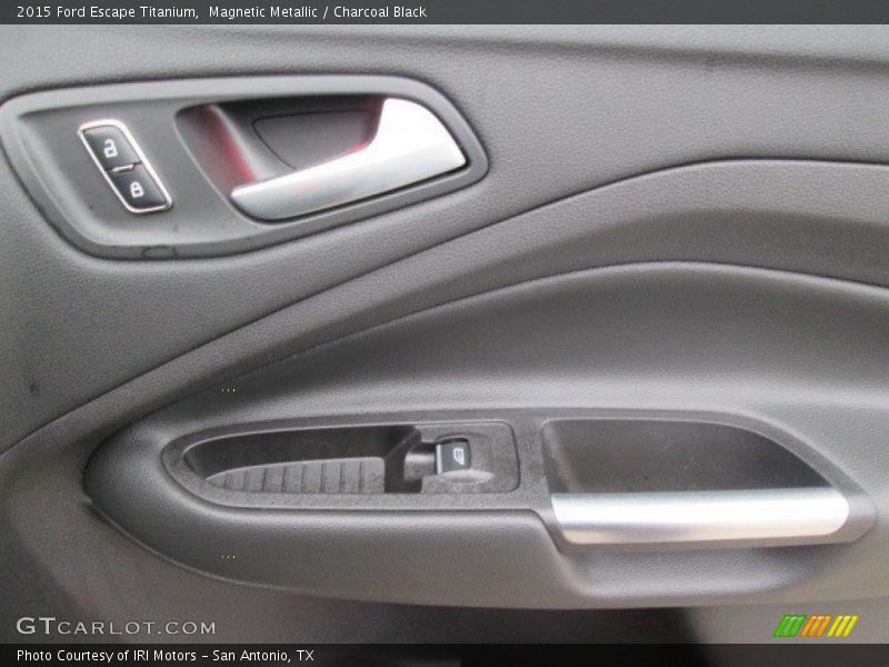 Magnetic Metallic / Charcoal Black 2015 Ford Escape Titanium